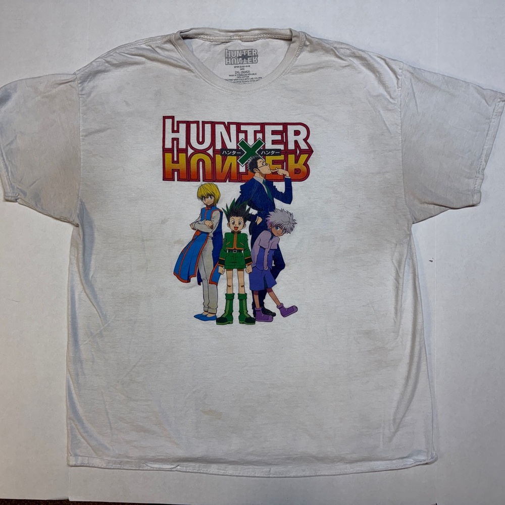 Hunter x Hunter White Men’s 2XL Manga Graphic T-Shirt